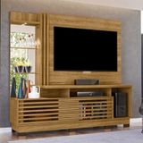 Estante Home Theater 2 Portas Com Espelho Led Frizz Plus - Cumaru