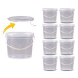 Pote 2.2 Litros Com Tampa - Kit 8 Pçs