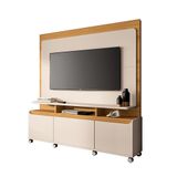 Home Estante Para Tv De Até 70 Polegadas 2 Portas E 1 Gaveta Mania Offwhite/cinamomo Gran Belo