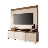 Home Estante Para Tv De Até 70 Polegadas 2 Portas E 1 Gavetamania Offwhite/castanho G26 Gran Belo