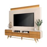 Home Theater Decorativo Majestade C/led Para Tv Até 85 Polegadas Off White/cinamomo G26 - Gran Belo