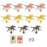 Metal Horses Para O Jogo De Tabuleiro De Corrida De Cavalos Saberoll 11 Horses
