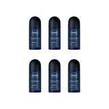 Desodorante Roll-on Nivea 50ml Men Deep Carvao Ativado-6un