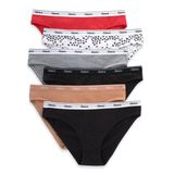 Calcinhas Hanes, Biquíni Feminino Originals, Pacote Com 6 Cores Variadas