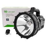 Lanterna Tática Farolete Holofote Farol Recarregável Super Led 100w Mais Forte Longo Alcance Fazenda Sitio Chácara