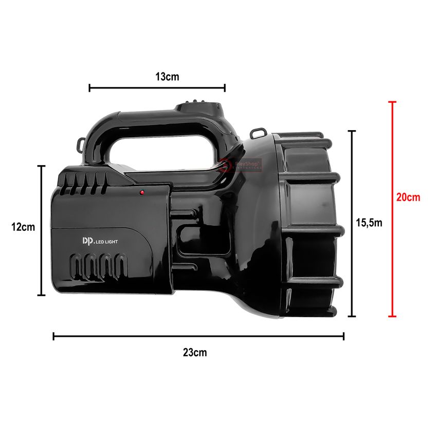 Lanterna Tática Farolete Holofote Farol Recarregável Super Led 100w Mais Forte Longo Alcance Fazenda Sitio Chácara - imagem 3