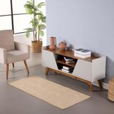 Tapete Passadeira Sisal 3,00m X 66cm Base Antiderrapante Para Corredor Cozinha Quarto Sala Clean
