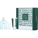 Perfume Masculino Caron Pour Homme Edt Spray 125 Ml&amp;gel De Banho 75 Un Le Matin 5 Mini Soir