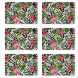 Kit 06 Peças Jogo Americano Mesa Sousplat Resistente Floral