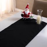 Caminho De Mesa Basic Liso 1 Peça 1,30m X 40cm Decorativo Tecido Oxford Preto 100% Poliéster
