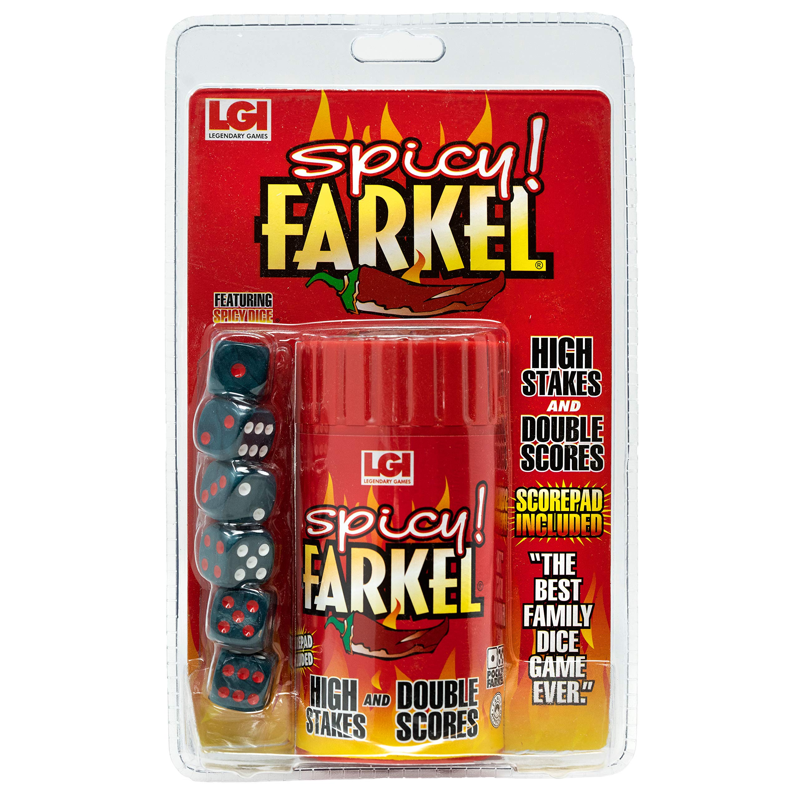 Jogo Farkel Spicy Edition Family 8+ Years With 6 Dice