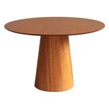 Mesa De Jantar Base Cone Em Madeira Laminada Lyon - 108cm Amadeirado