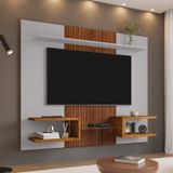 Painel Para Tv Até 55 Polegadas Atlas Off-white/naturalle