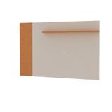 Painel Para Tv Até 55 Polegadas 1 Prateleira Cinamomo/off White