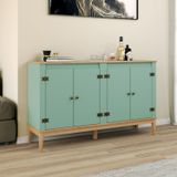 Aparador - Buffet Colonial 149x90x41 Cm 4 Portas Mel / Oliva