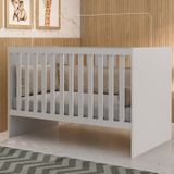Berço Mini Cama Grade Móvel Giovana Branco