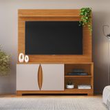 Estante Para Tv Até 55 Polegadas União Candian 183,5x136,5x39 Cm Cinamomo/off White