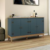 Aparador - Buffet Colonial 149x90x41 Cm Mel / Petroleo