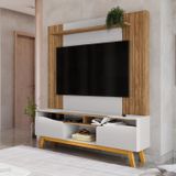 Estante Para Tv Até 75 Polegadas Home Atalaia 180cm X 197cm X 38cm Cinamomo/off-white