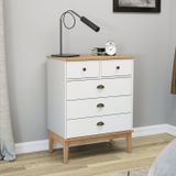 Comoda - Colonial 700cm X 900cm X 410cm Mel / Branco