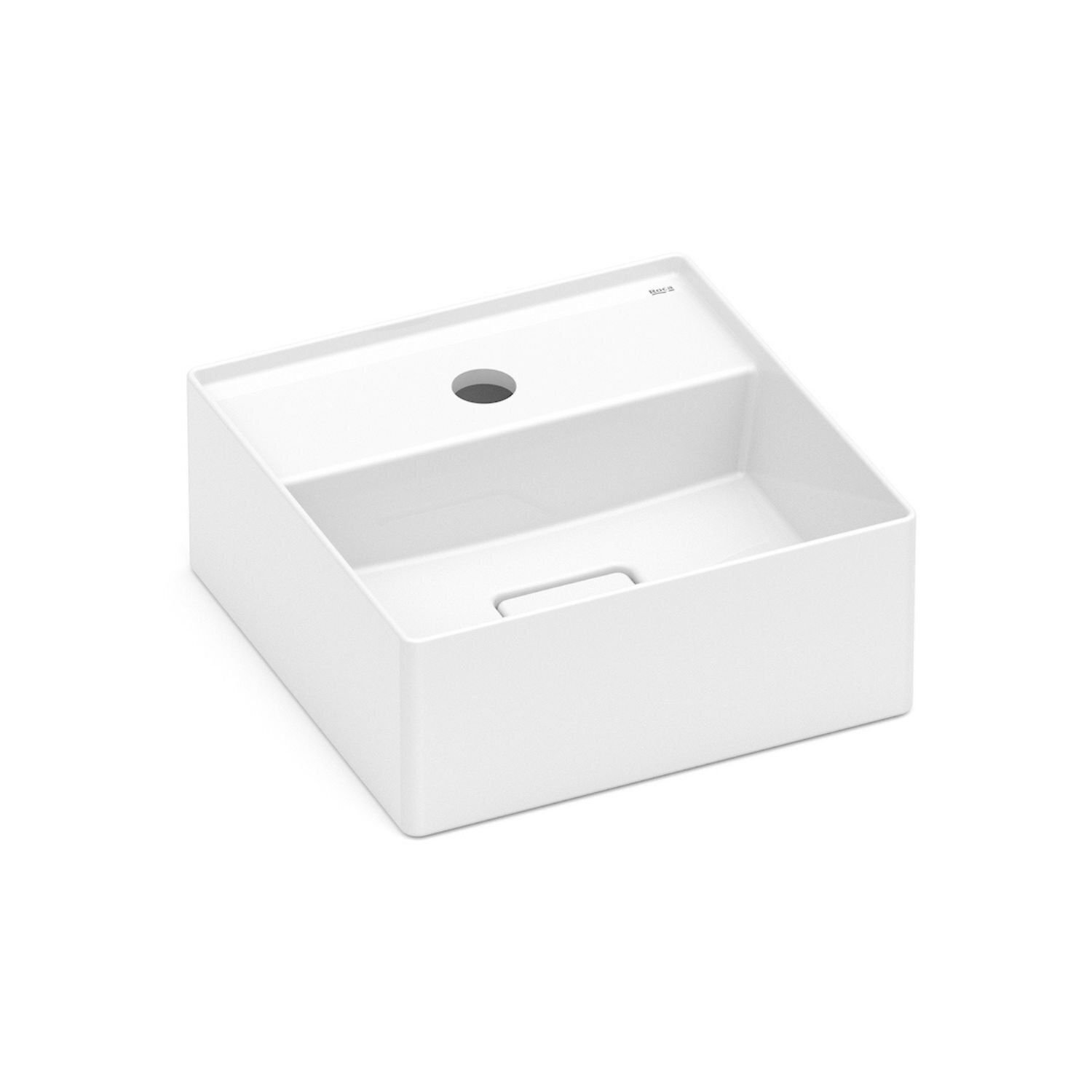 Cuba De Apoio 30x30cm Com Mesa T7 Terra Branco