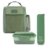 Kit Bolsa Térmica, Marmita, Porta Talheres Joy Verde