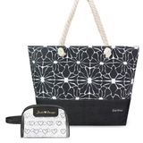 Kit Bolsa De Praia + Necessaire Preto