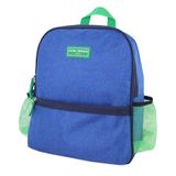 Kit Mochila Escolar Pote Para Lanche E Garrafa 460ml Infantil - Azul Azul