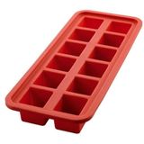 Forma Para Gelo Quadrada Em Silicone Vermelho 26 Cm - Mimo Style - Sn14285