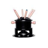 Conjunto Para Fondue Preto Inox 14 Cm Mimo Style Asf22163