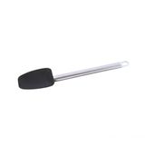 Jogo 2 Espátulas De Silicone Cabo Inox Preto 25cm Mimo Style