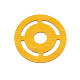 Jogo Com 4 Porta Copos Circle Mdf 10 Cm Mimo Style Asa22279r