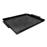 Bandeja Perfurada Para Grelha Em Churrasqueira Em Inox Preto 40x30 Cm - Mimo Style - Ah20376