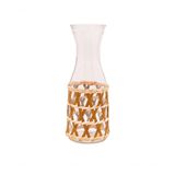 Jarra De Vidro Com Rattan Sem Tampa 1 L Mimo Style Vd22312