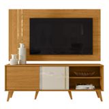 Estante Painel Para Tv 60 Pol 160cm Orla Z10 Off/cinamomo - Mpozenato