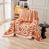 Capa De Sofá Handontime Orange Chenille Para Sofá 180x260cm