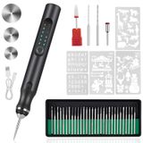Caneta De Gravação Hotrose Electric Usb Recarregável Com 37 Bits