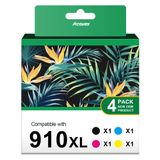 Cartuchos De Tinta Acaves 910xl De Substituição Para Hp 910 Combo Pack