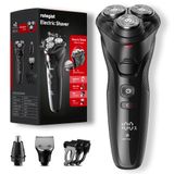 Barbeador Elétrico Recarregável Rategist Wet Dry Men