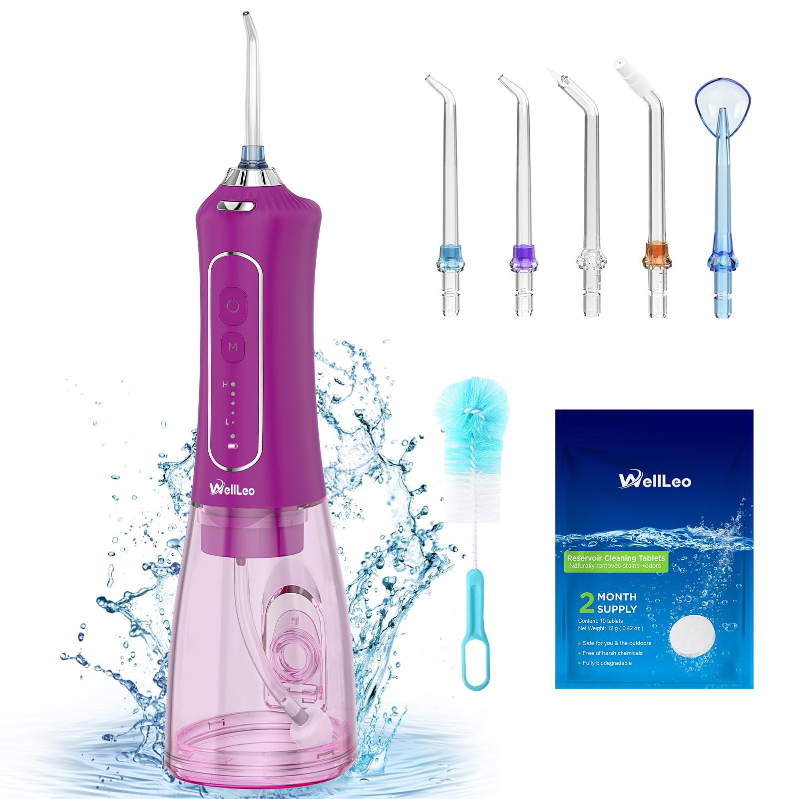 Water Flosser Wellleo Wellleo 300ml Sem Fio Recarregável