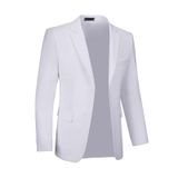 Casaco Esportivo Fxzpiodi Masculino Slim Fit Blazer, Jaqueta Branca