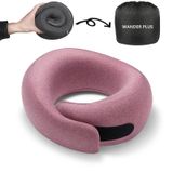 Almofada De Viagem Wander Plus® 100% Pura Em Espuma Viscoelástica De Carmim
