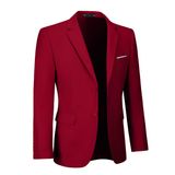 Jaqueta Fxzpiodi Casual Solid Slim Fit Light Burgundy