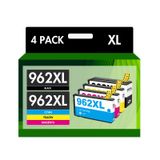 Pacote Combinado De Cartuchos De Tinta Toner Bank 962xl Para Hp Officejet Pro