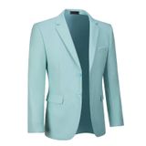 Jaqueta Esportiva Fxzpiodi Casual Solid Slim Fit, Verde Menta