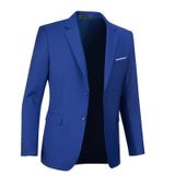Jaqueta Esportiva Casual Fxzpiodi Slim Fit Azul Royal