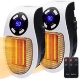 Aquecedor De Parede Brightown 450w Elétrico Com Controle Remoto, Pacote Com 2