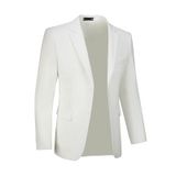 Jaqueta Esportiva Fxzpiodi Casual Solid Slim Fit Sport Coat Ivory L