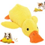 Brinquedo Para Cães Mellow Dog Calming Duck Yellow Com Som De Grasnar