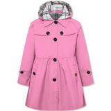 Casaco Impermeável Betusline Para Menina Com Capuz Rosa 9-10y